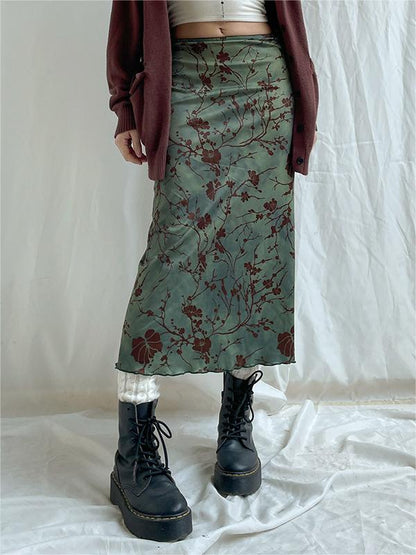 Green Midi Skirt
