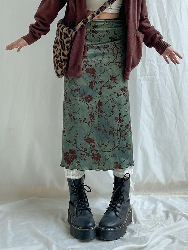 Green Midi Skirt