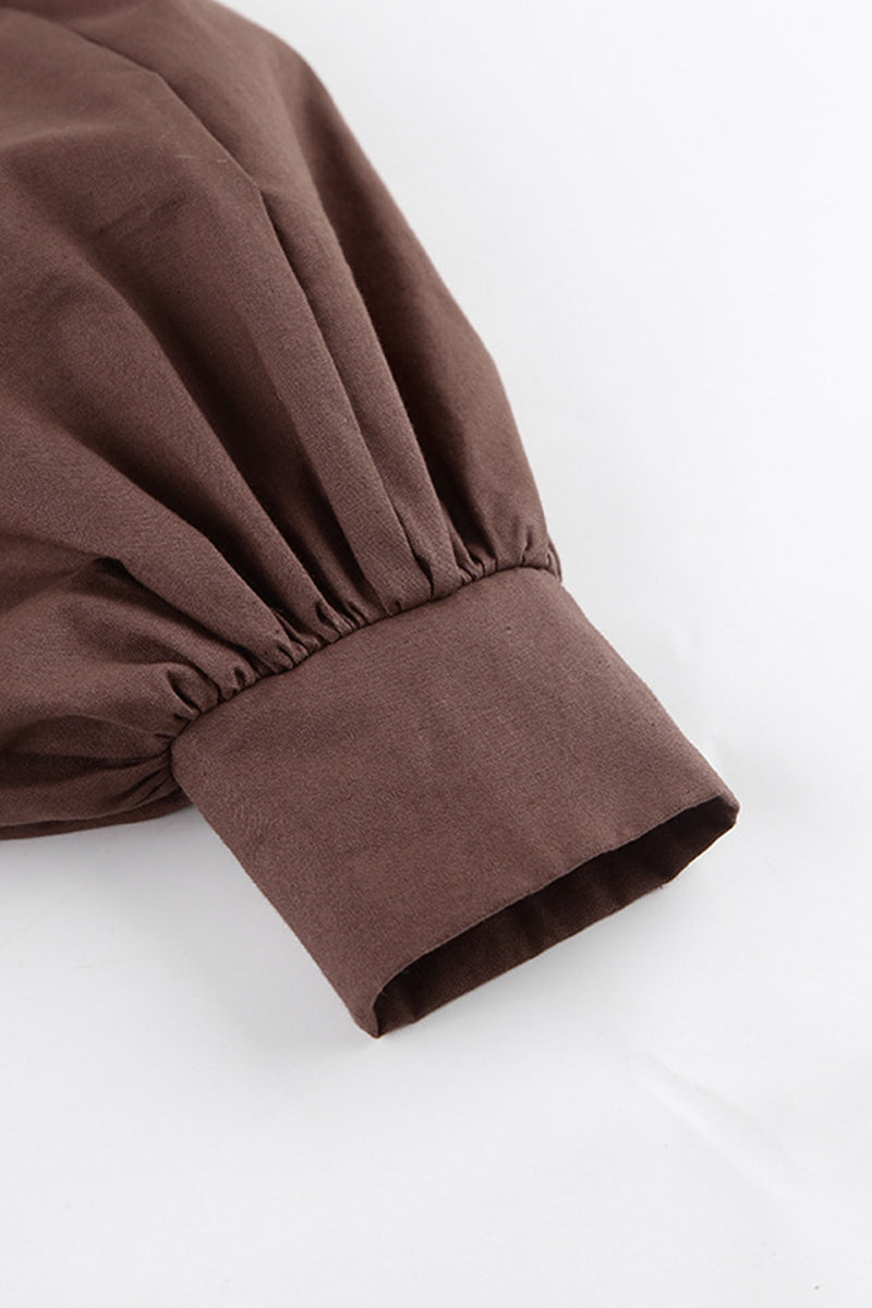 Work Bandage Turndown Collar Waist Skirt Dresses