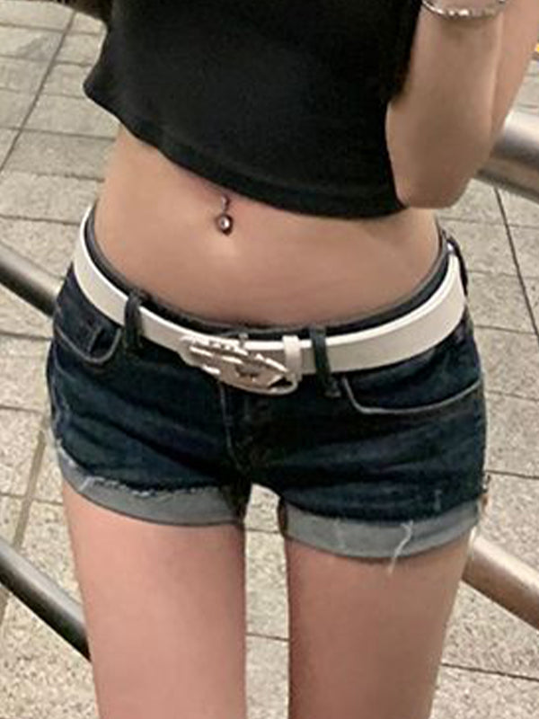 Blue American High Street Denim Shorts