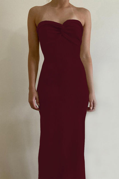 Asymmetrical Strapless One Step Skirt Dresses(11 Colors)
