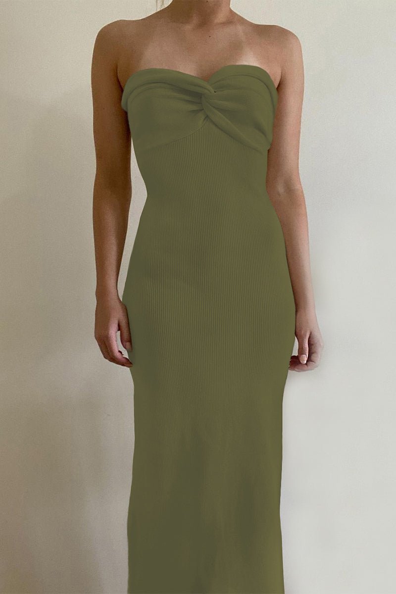 Asymmetrical Strapless One Step Skirt Dresses(11 Colors)