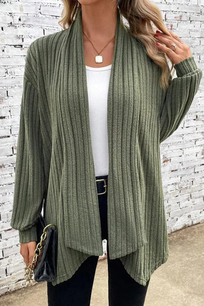 Asymmetrical Cardigan Collar Outerwear(6 Colors)