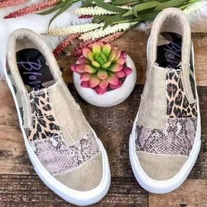 Daily Patchwork Printing Round Comfortable Out Door Flats Shoes