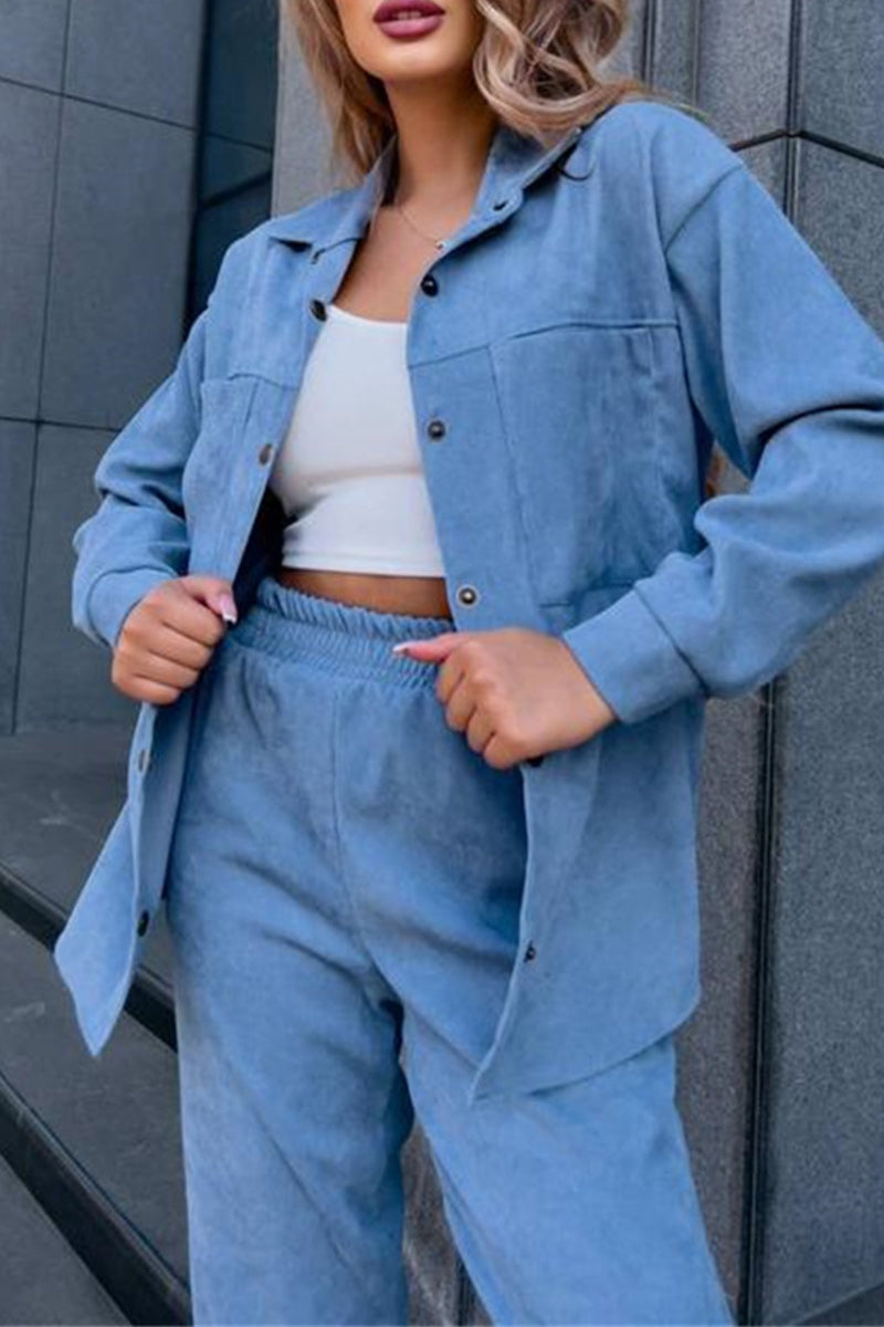 Simplicity Make Old Pocket Turndown Collar Long Sleeve Two Pieces