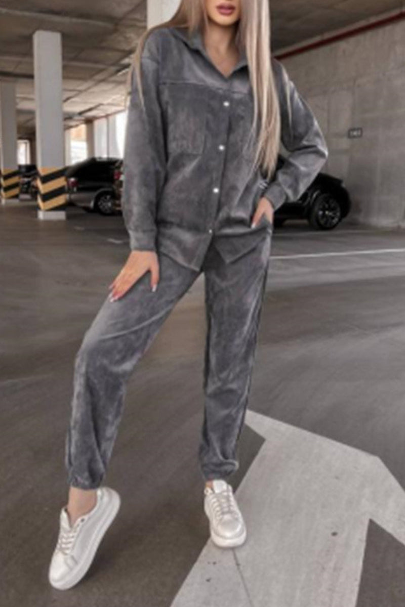 Simplicity Make Old Pocket Turndown Collar Long Sleeve Two Pieces