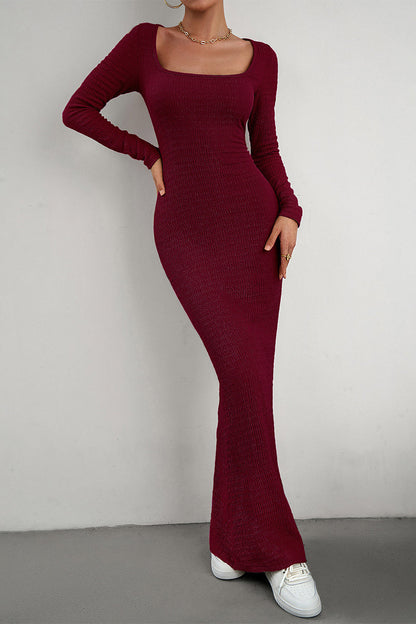 Square Collar One Step Skirt Dresses