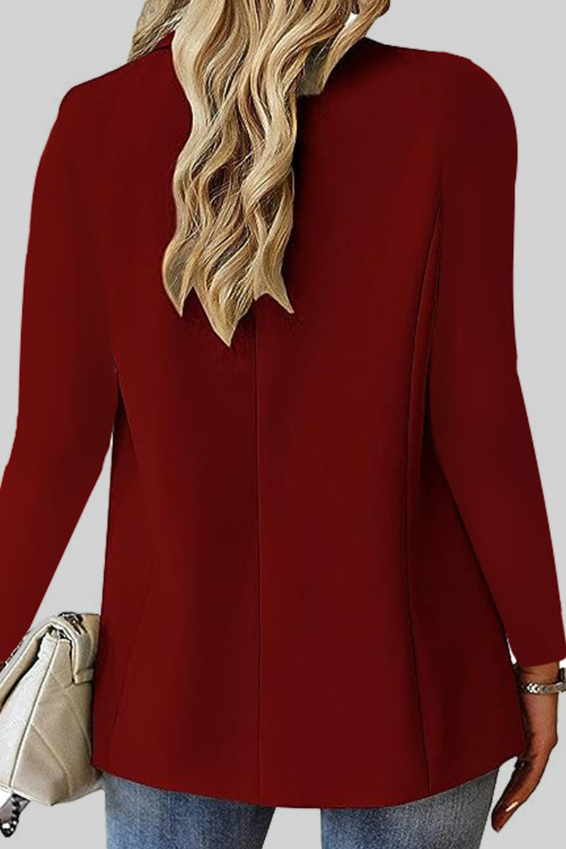 Cardigan Turn-back Collar Outerwear