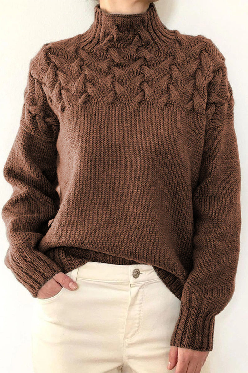 Weave Turtleneck Sweaters(11 Colors)