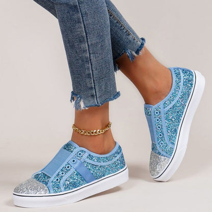 Patchwork Contrast Round Comfortable Out Door Flats Shoes