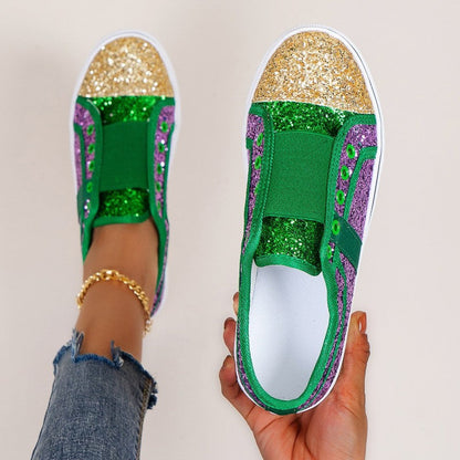 Patchwork Contrast Round Comfortable Out Door Flats Shoes