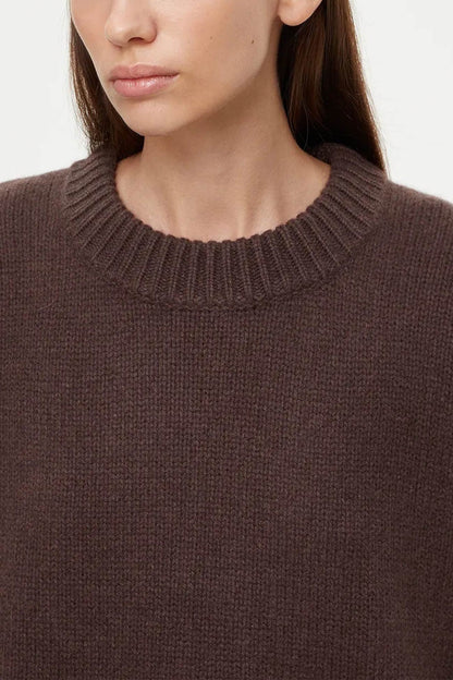 Round Neck Color Pullover Sweater