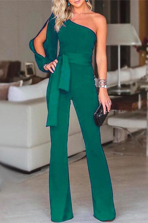 Cold One Shoulder Jumpsuit(7 Colors)