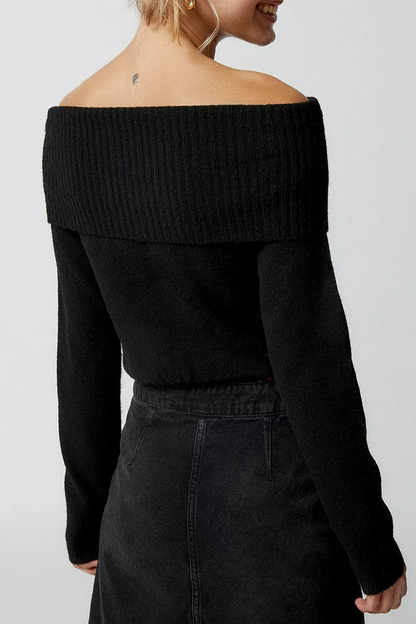 Backless Off the Shoulder Sweaters(5 Colors)