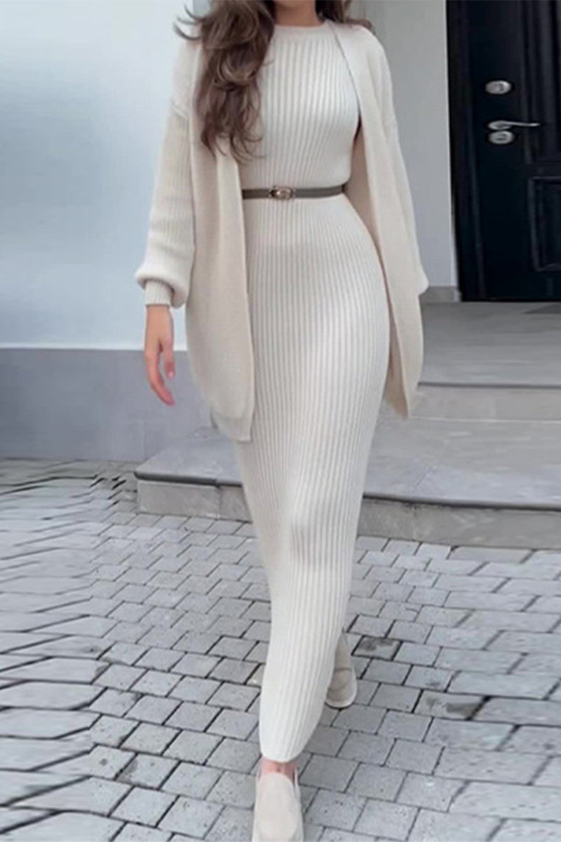 Without Belt O Neck Sleeveless Two Pieces