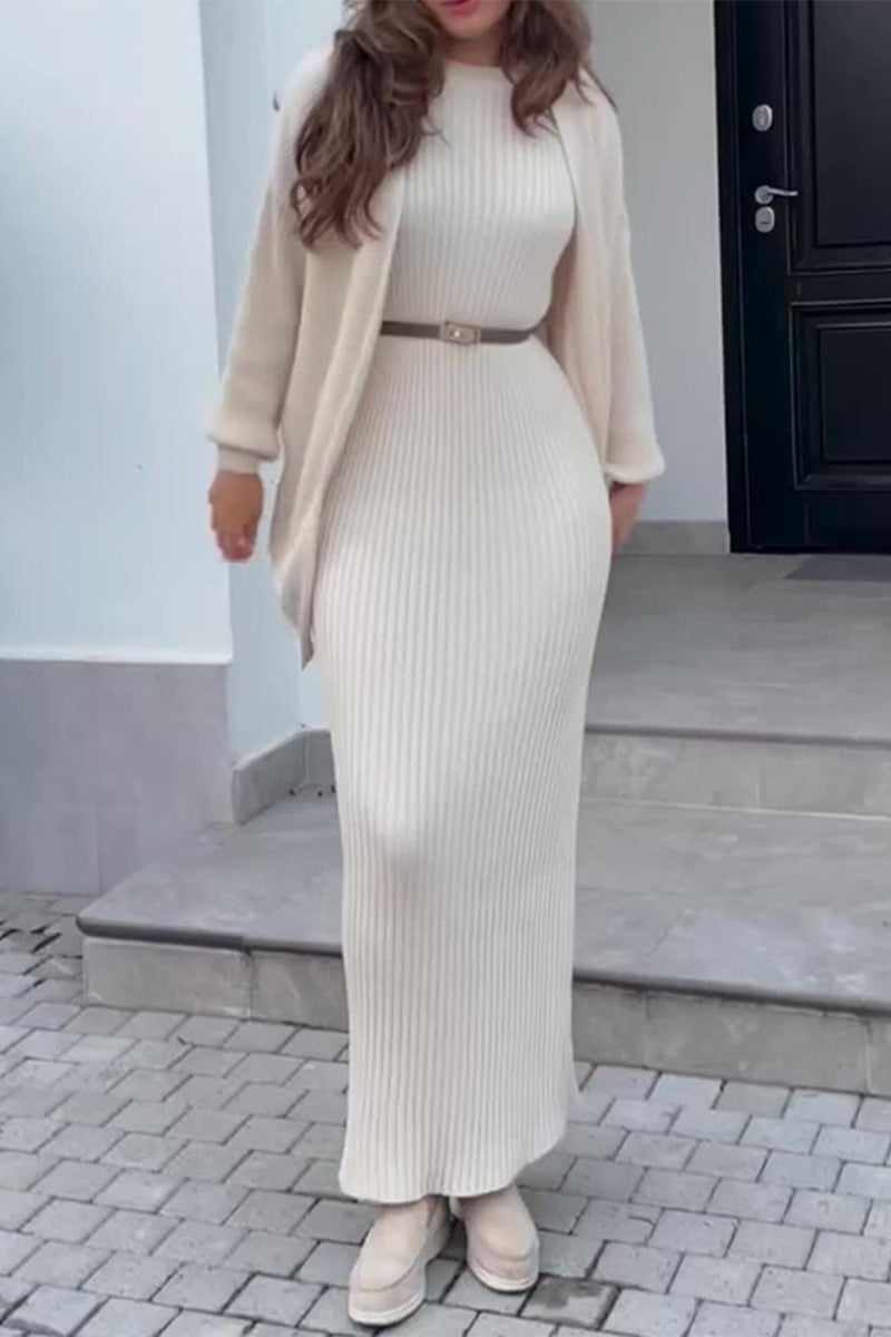Without Belt O Neck Sleeveless Two Pieces