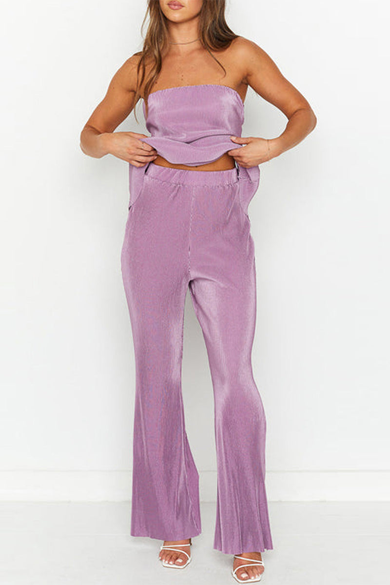Strapless Sleeveless Two Pieces