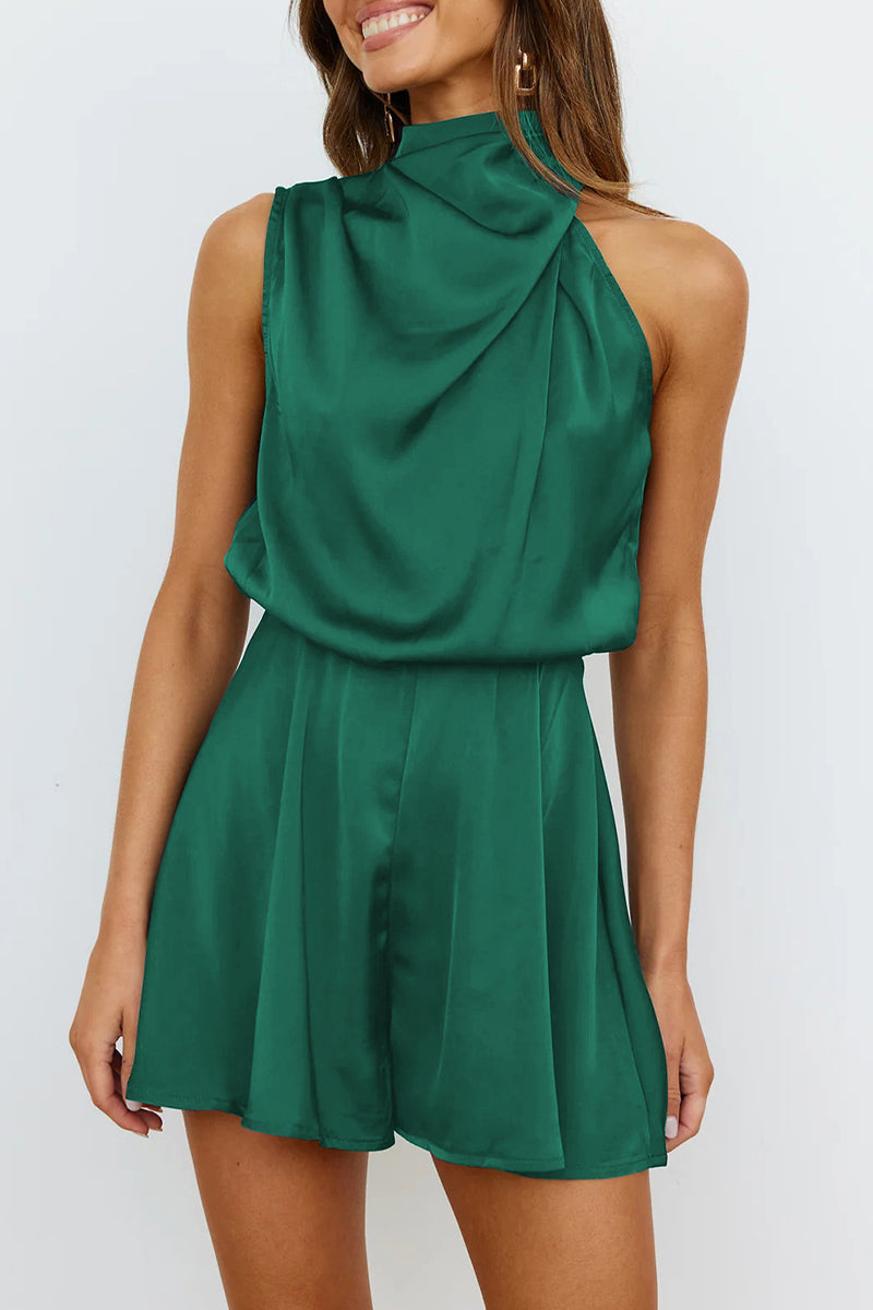Fold Halter Rompers