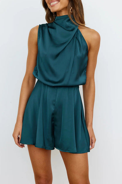 Fold Halter Rompers