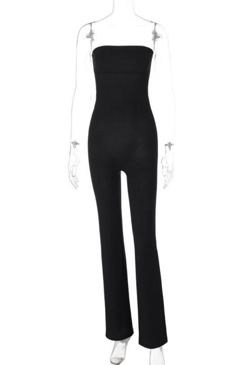 Backless Strapless Skinny Jumpsuits
