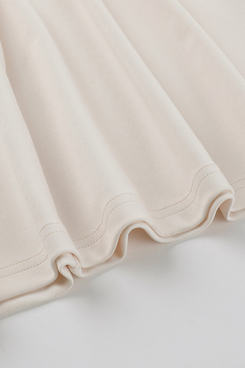Patchwork Oblique Collar One Step Skirt Dresses