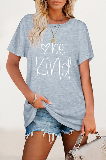 Letter Print O Neck T-shirts