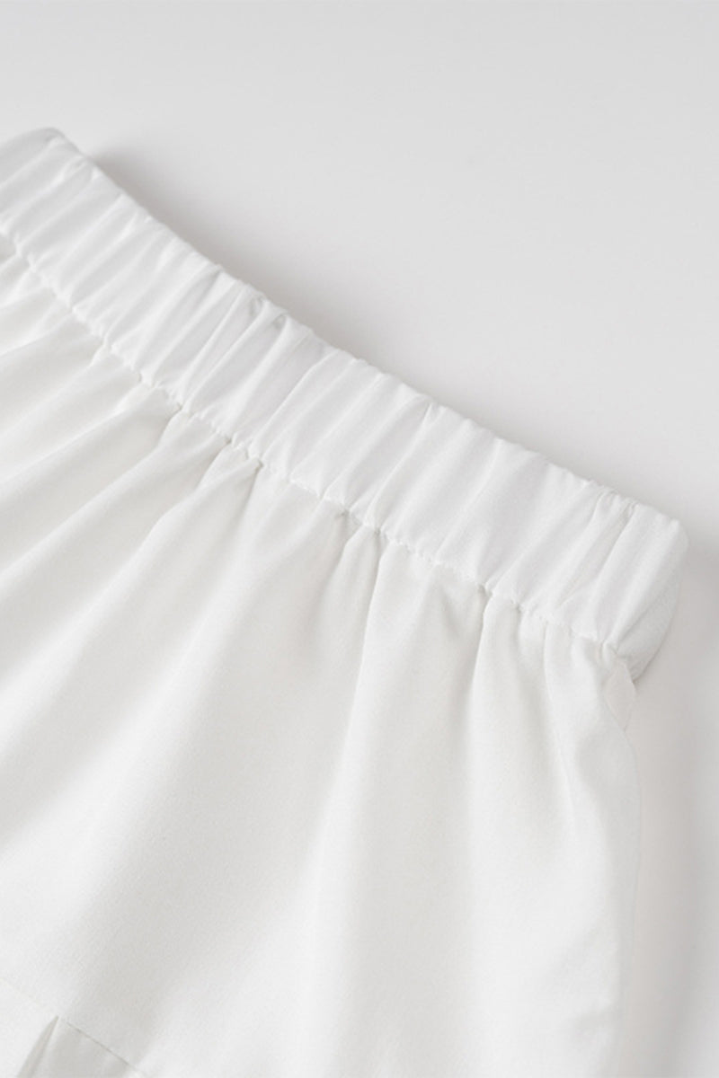 Celebrities Pleated O Neck Sleeveless Two Pieces