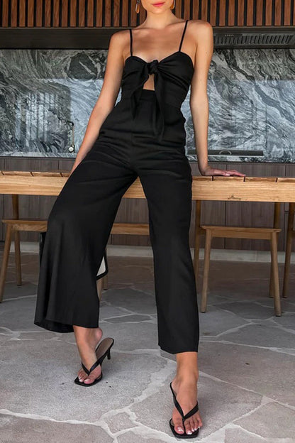 Pocket V Neck Loose Jumpsuits(3 Colors)