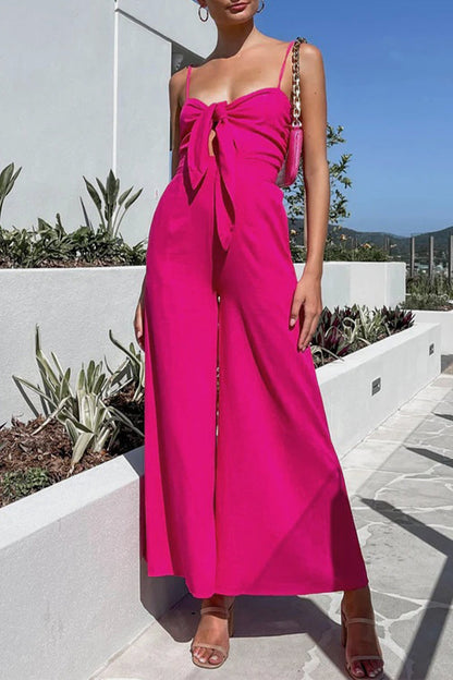 Pocket V Neck Loose Jumpsuits(3 Colors)