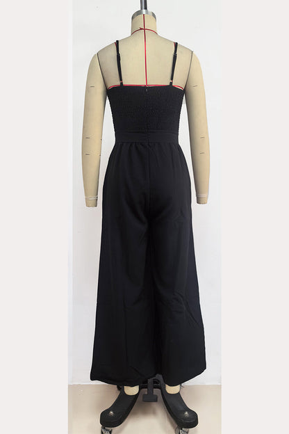 Pocket V Neck Loose Jumpsuits(3 Colors)