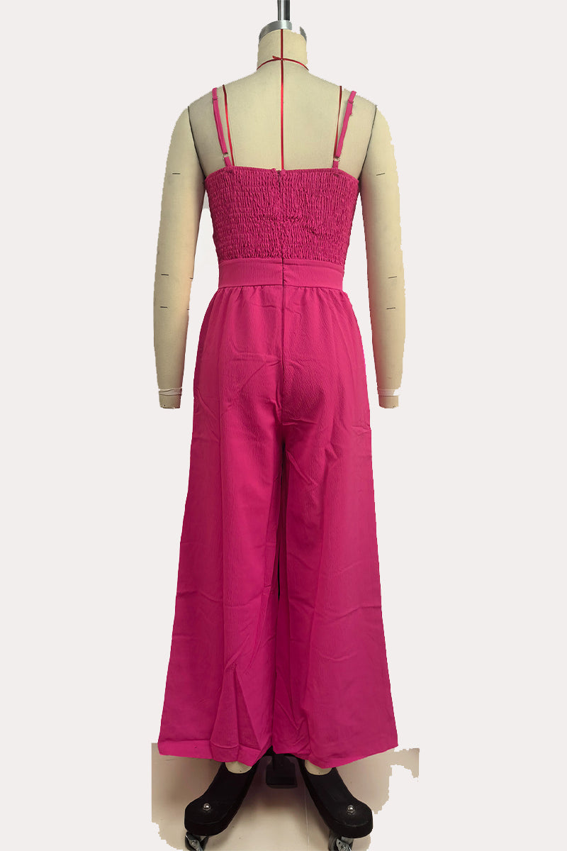 Pocket V Neck Loose Jumpsuits(3 Colors)