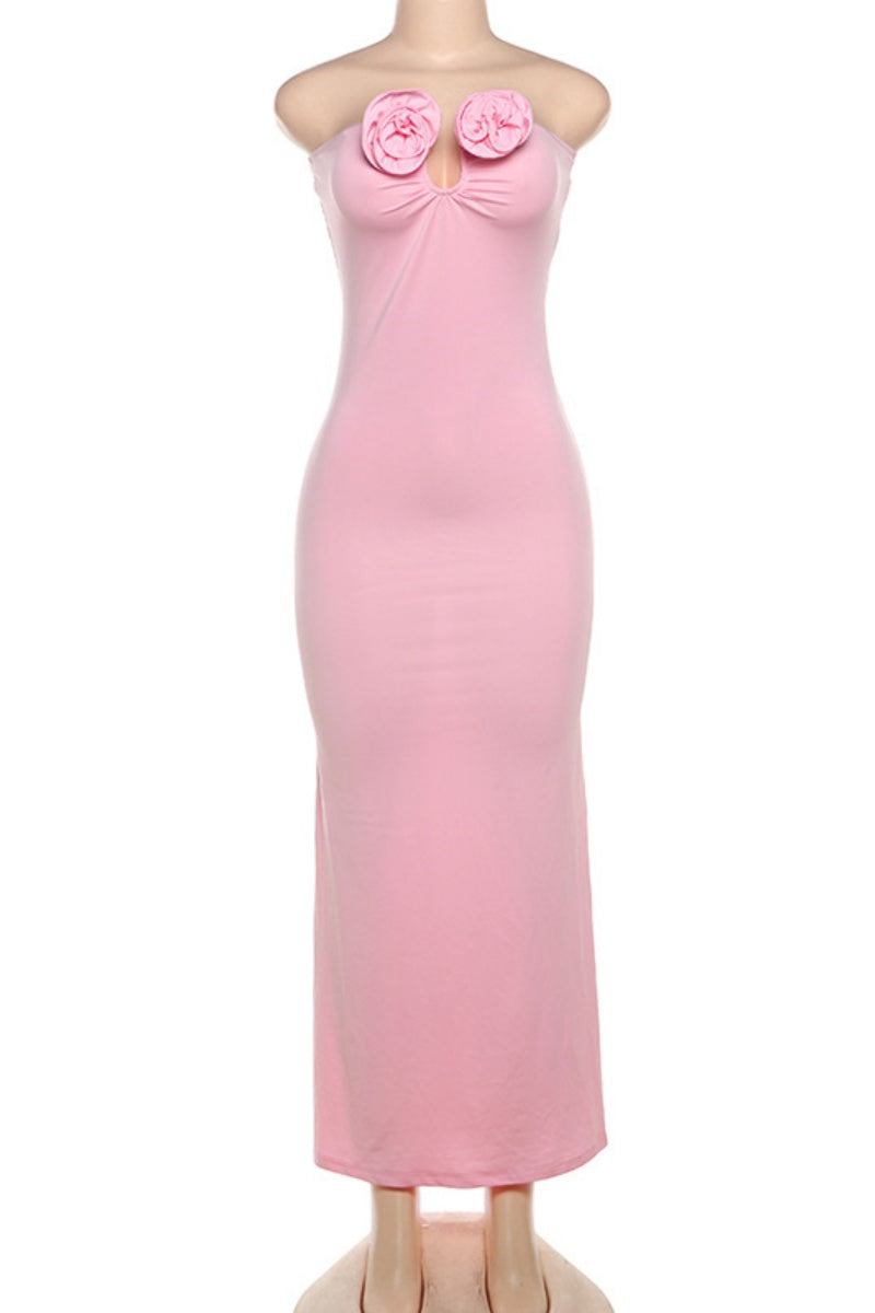 Backless Strapless Long Dresses