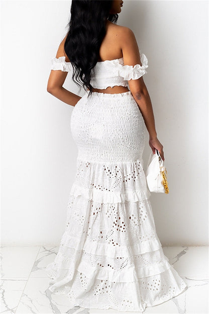 Color Backless Spaghetti Strap Sleeveless Two Pieces