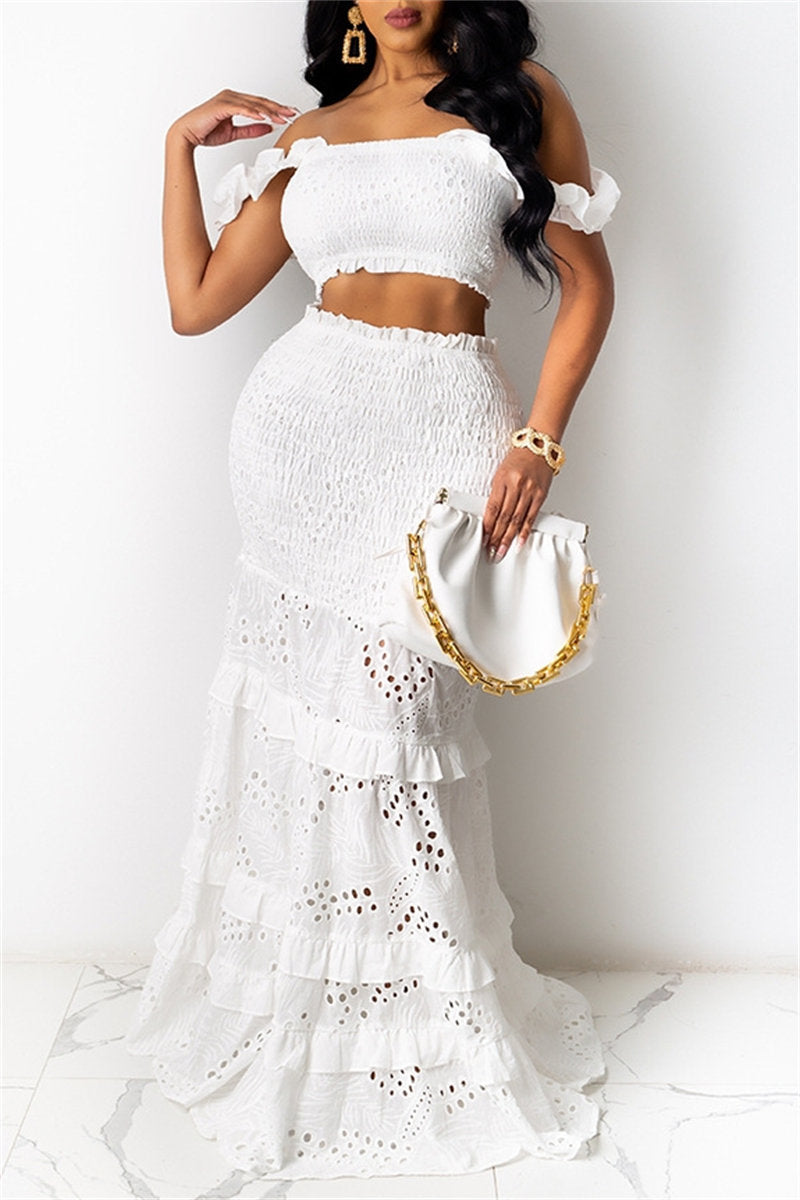 Color Backless Spaghetti Strap Sleeveless Two Pieces