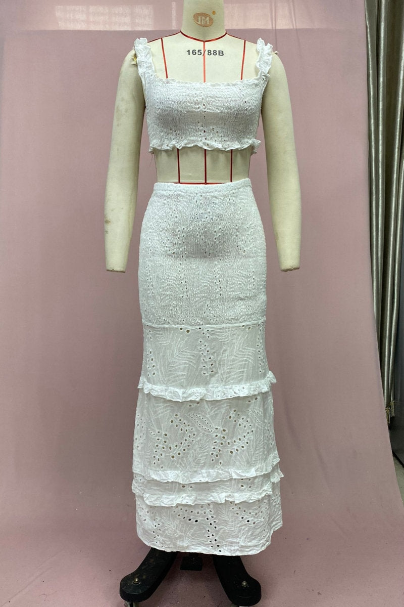 Color Backless Spaghetti Strap Sleeveless Two Pieces