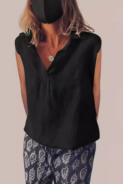 Daily Color Turndown Collar Blouses(6 Colors)