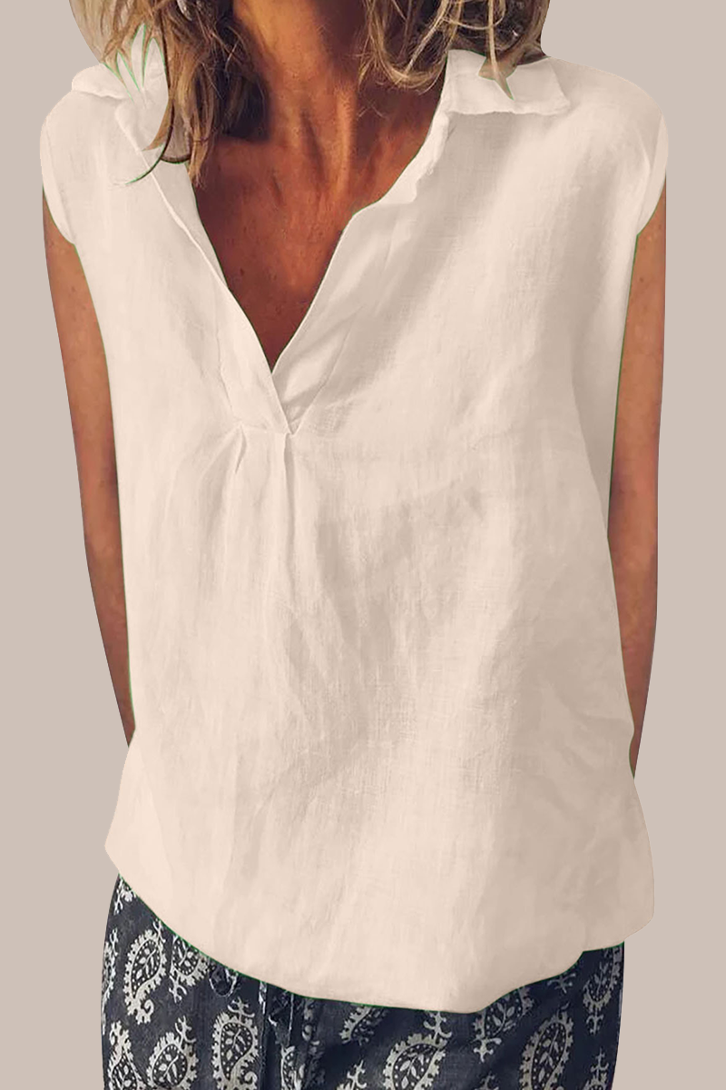 Daily Color Turndown Collar Blouses(6 Colors)