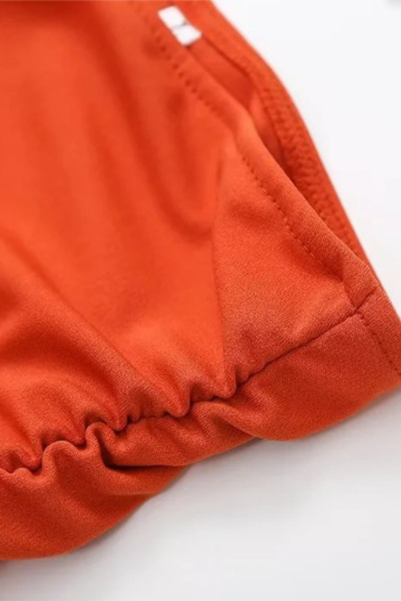 Color Hollow Out U Neck One Step Skirt Dresses