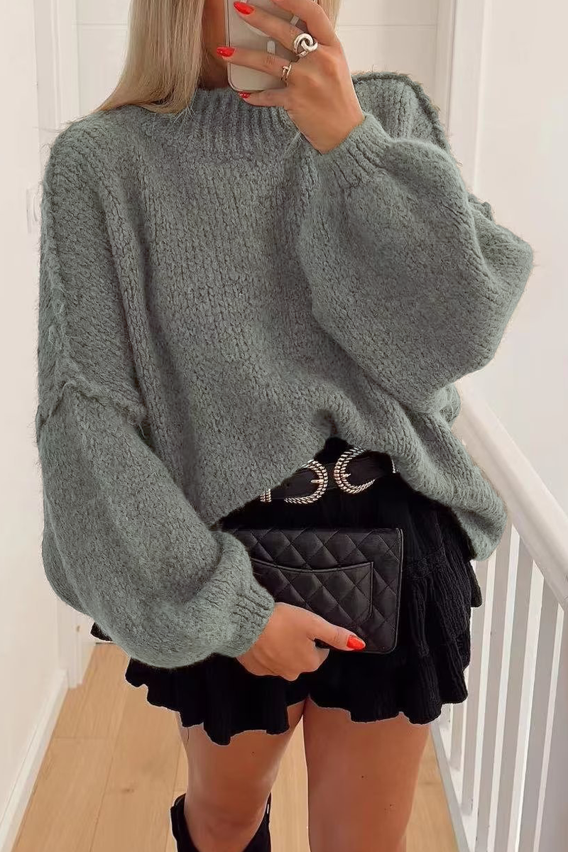 Daily Color O Neck Sweaters(4 Colors)