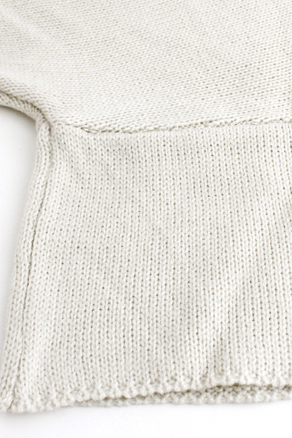 Daily Color Weave O Neck Sweaters