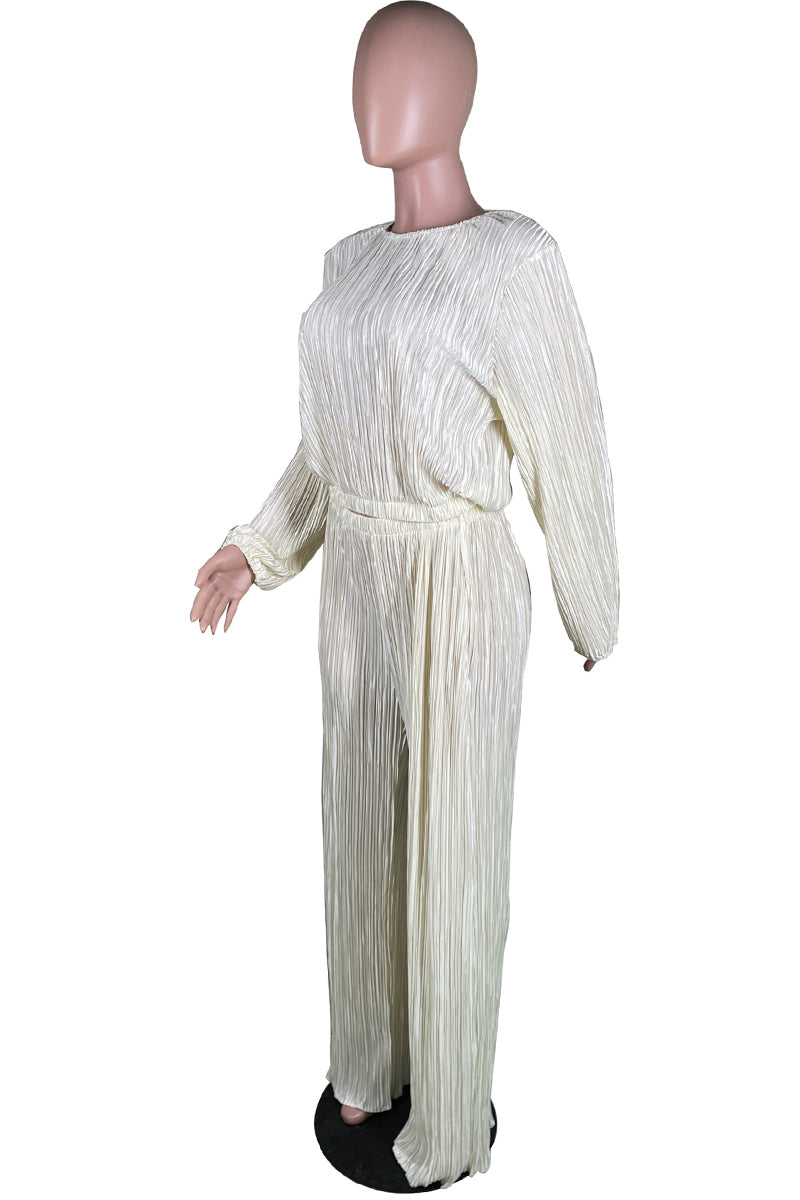 Basic O Neck Long Sleeve Two Pieces
