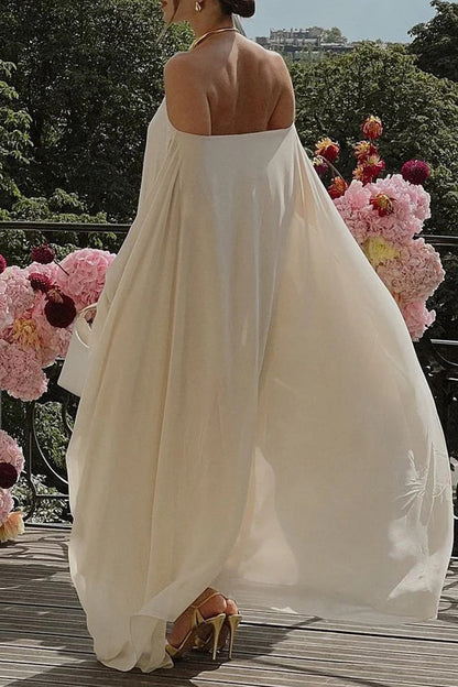 Backless Halter Lantern Skirt Dresses