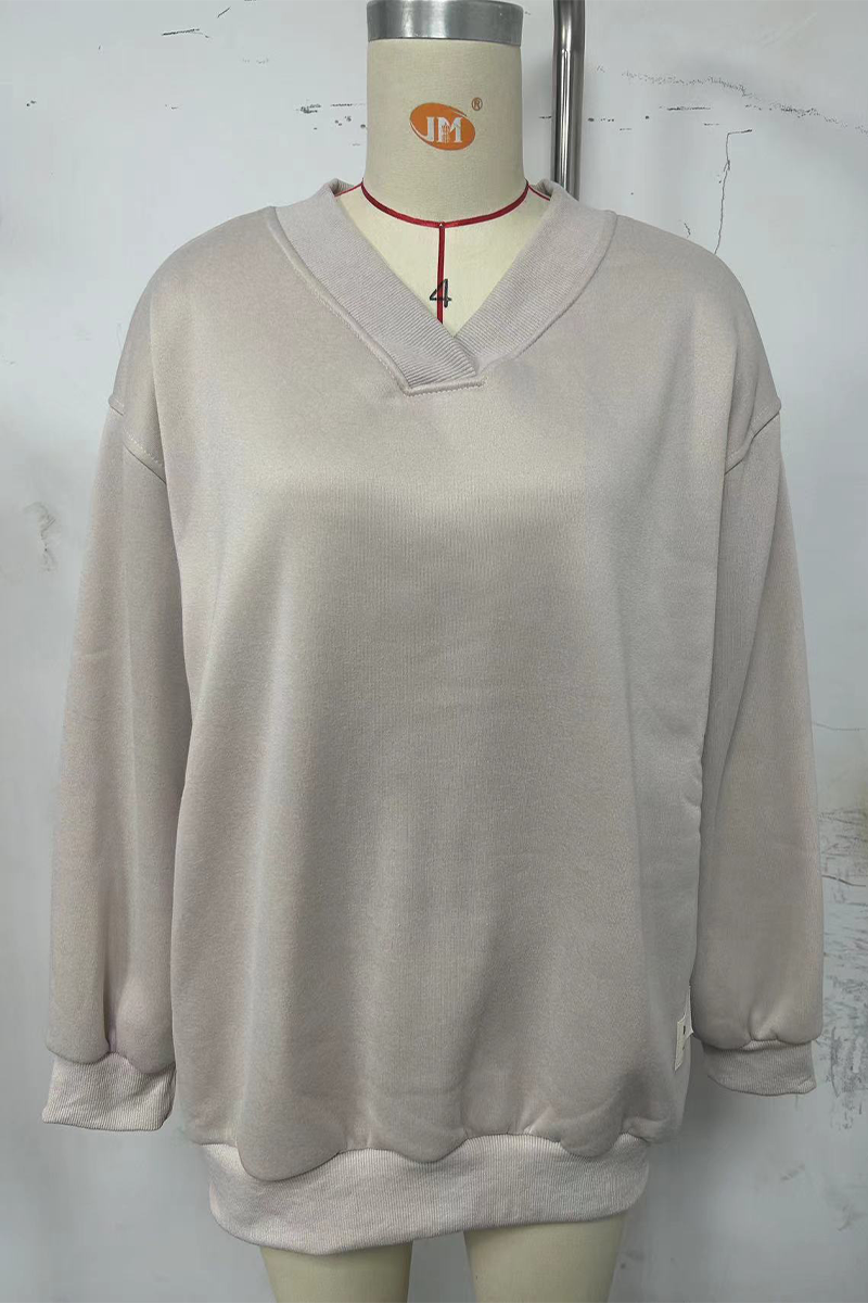 Daily Patchwork V Neck Hoodies