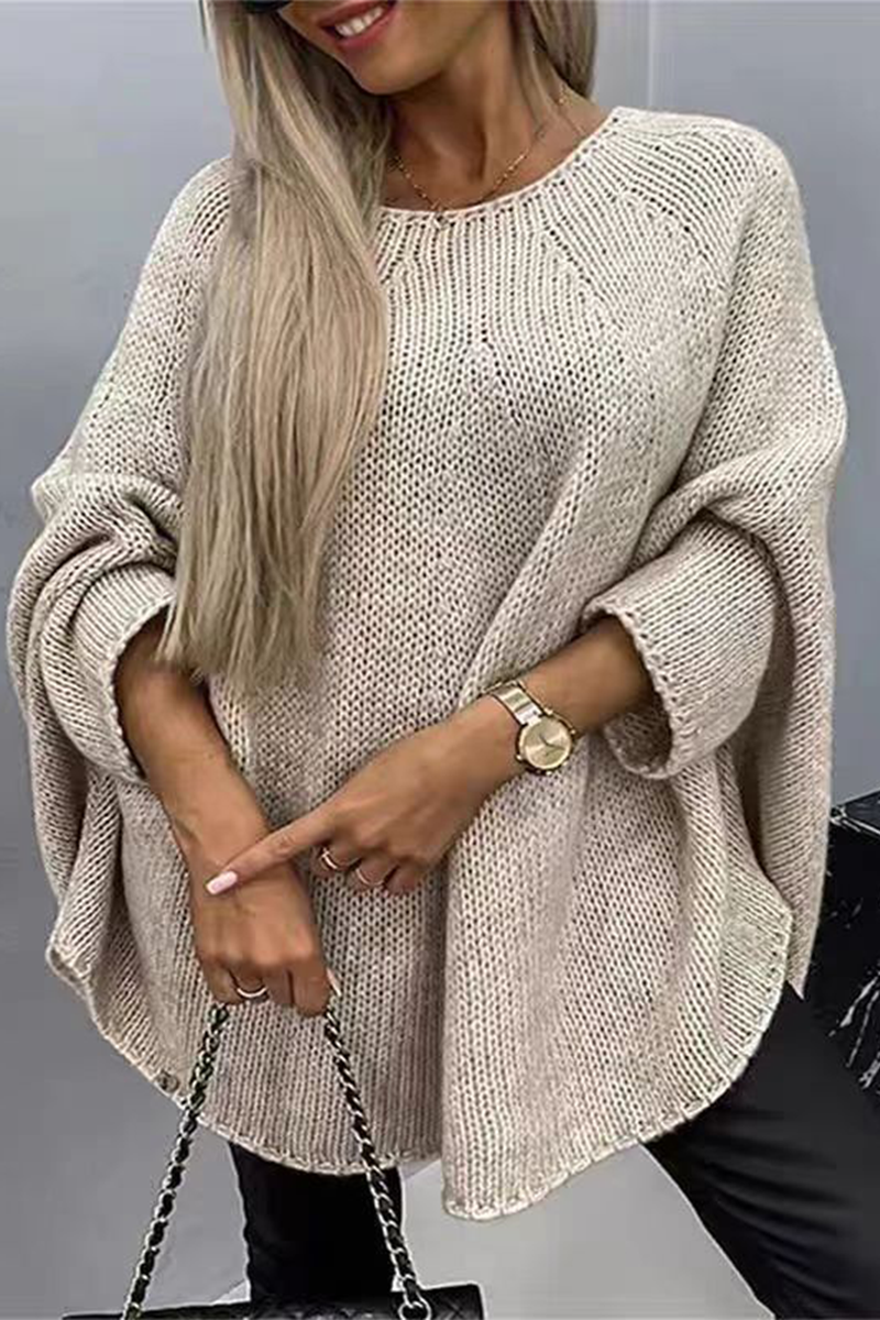Daily Patchwork O Neck Sweaters(5 Colors)