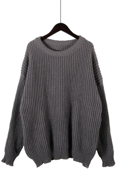 Daily Weave O Neck Sweaters(7 Colors)