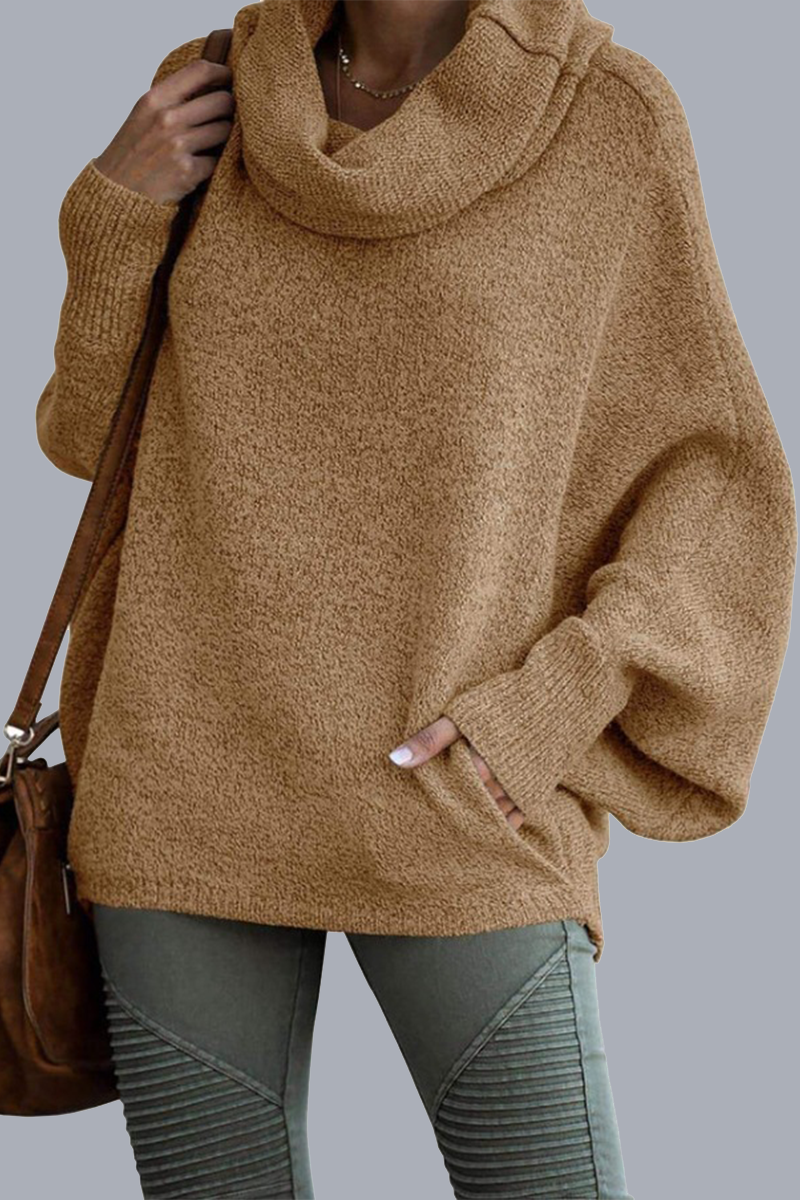 Daily Pocket Scarf Collar Sweaters(6 Colors)