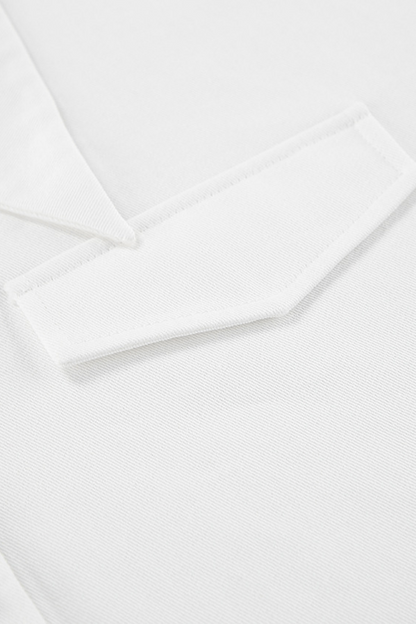 Daily Buttons Turndown Collar Blouses