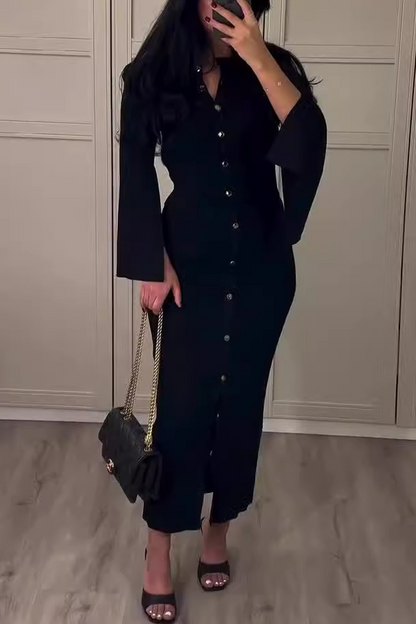 Daily Buckle O Neck Long Sleeve Two Pieces