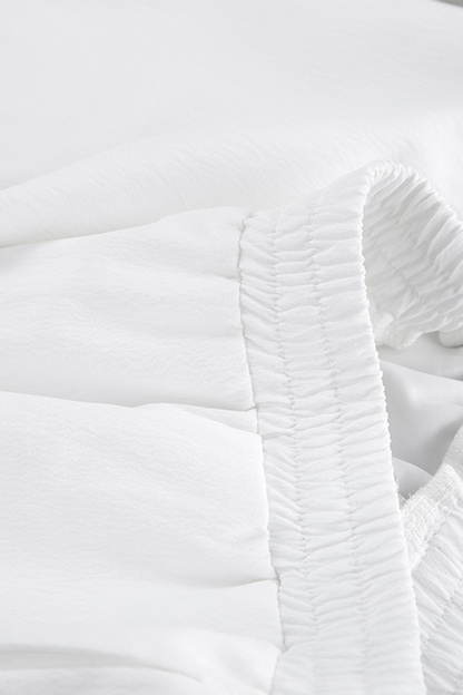 Street Pocket Lace Up Turndown Collar Long Sleeve Two Pieces