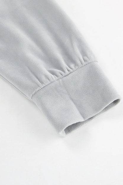Street Pocket Lace Up Turndown Collar Long Sleeve Two Pieces